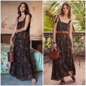 Sezane Annie maxi dress sundress 34 (0-2 XS)